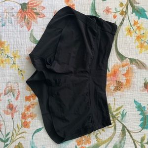Black Lulu Lemon Running Shorts